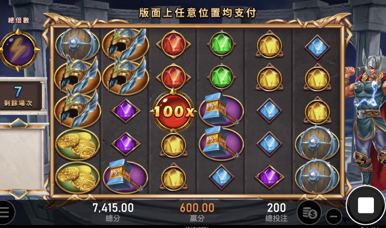 大獎娛樂城 線上老虎機RSG雷神之錘必知優點！3大祕技分數翻倍