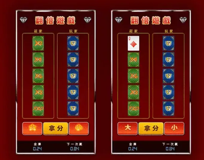 翻倍遊戲:撲克猜大小